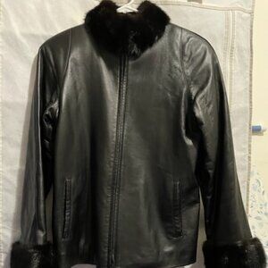 Woman leather jacket